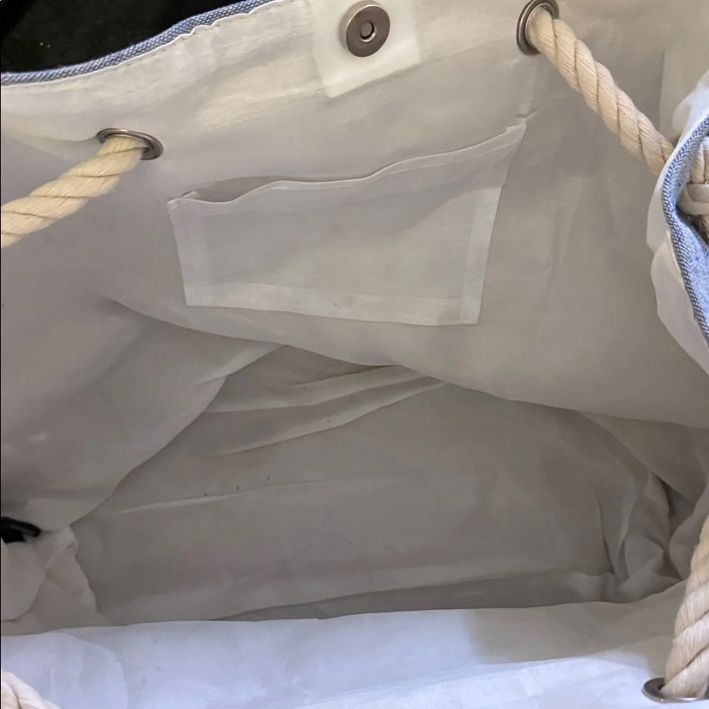 Robin Ruth Michigan Blue and White Tote - Picture 2 of 5